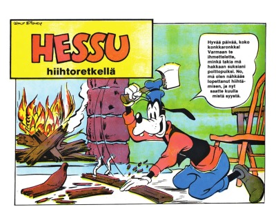 15425 Hessu hiihtoretkellä