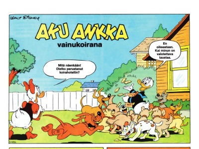 Aku Ankka vainukoirana