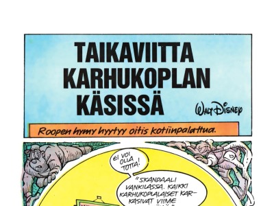 25611 Taikaviitta Karhukoplan käsissä