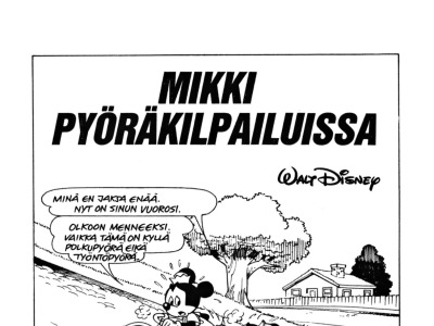 Mikki pyöräkilpailuissa