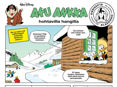 Aku Ankka hohtavilla hangilla