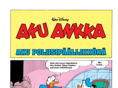 Aku Ankka poliisipäälikkönä