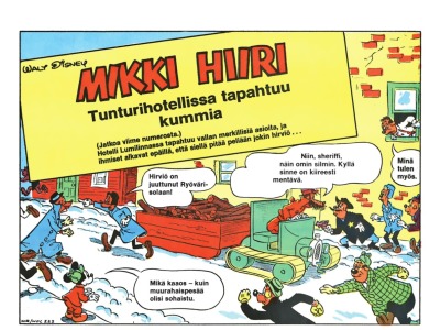 Tunturihotellissa tapahtuu kummia