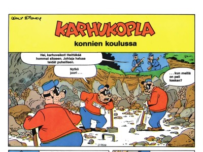 Karhukopla konnien koulussa