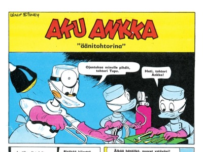 Aku Ankka "äänitohtorina"