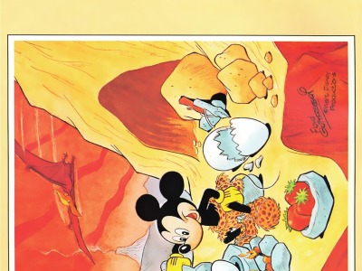 Mickey Mouse and Cave Man Island