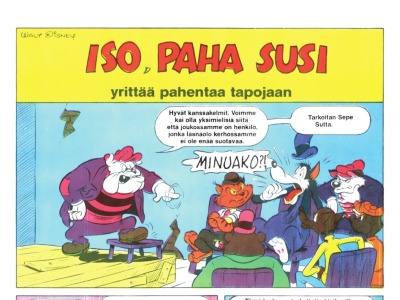 Iso, paha susi yrittää pahentaa tapojaan