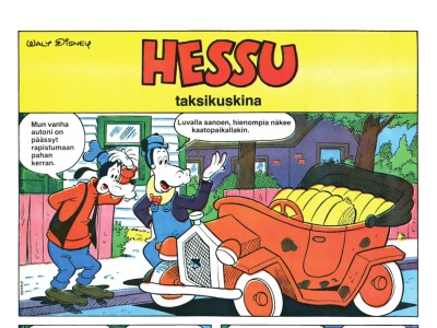 Hessu taksikuskina