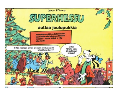 16230 Superhessu auttaa joulupukkia