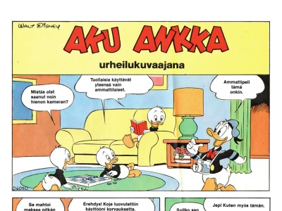 Aku Ankka urheilukuvaajana