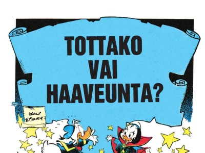 Tottako vai haaveunta?