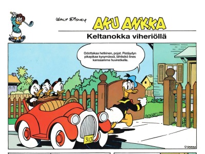 Keltanokka viheriöllä