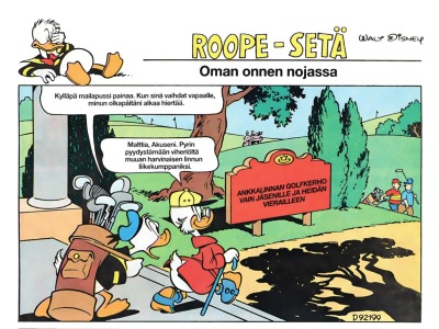 Oman onnen nojassa