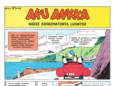 Aku Ankka hakee koskematonta luontoa