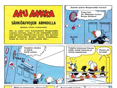 Aku Ankka sähköaivojen armoilla