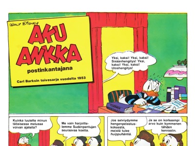 Aku Ankka postinkantajana