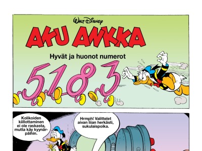 Aku Ankka numeroiden lumoissa