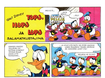 Tupu, hupu ja Lupu salamatkustajina