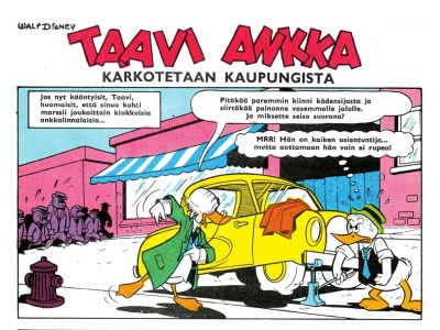 Taavi Ankka karkotetaan kaupungista