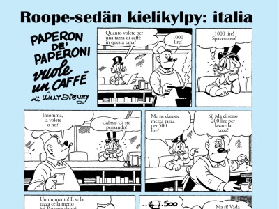 Roope-sedän kielikylpy: italia