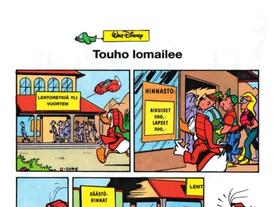 Touho lomailee