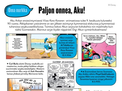 Paljon onnea, Aku!