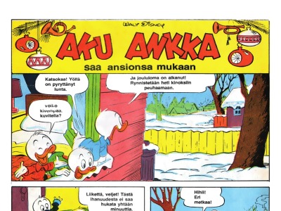 Aku Ankka saa ansionsa mukaan