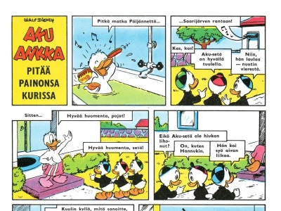 Aku Ankka pitää painonsa kurissa