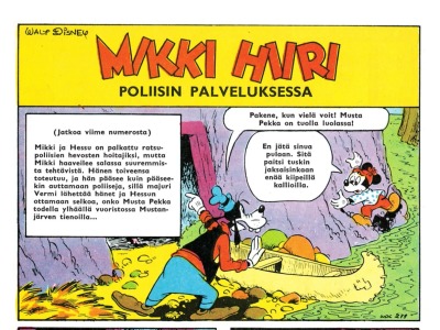 Mikki Hiiri poliisin palveluksessa