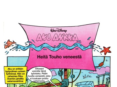 Heitä Touho veneestä