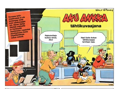 Aku Ankka tähtikuvaajana