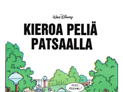 Kieroa peliä patsaalla