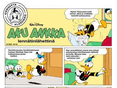 37960 Aku Ankka lennätinlähettinä