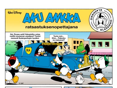 Aku Ankka ratsastuksenopettajana