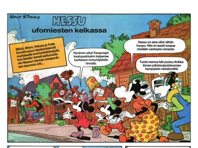 Hessu ufomiesten kelkassa