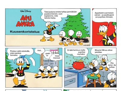 Kuusenkoristelua