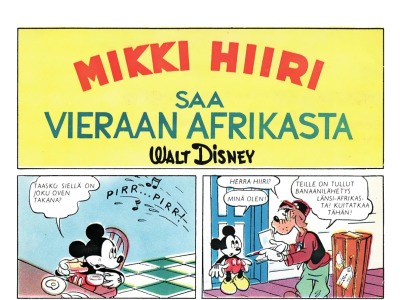 Mikki Hiiri saa vieraan Afrikasta