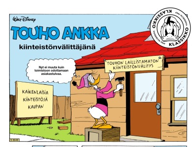 Touho Ankka kiinteistönvälittäjänä