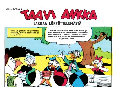 Taavi Ankka lakkaa lörpöttelemästä