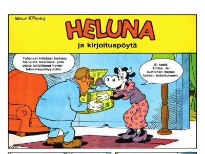 Heluna ja kirjoituspöytä