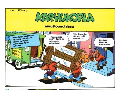 Karhukopla muuttopuuhissa