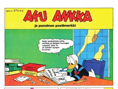 Aku Ankka ja punainen postimerkki