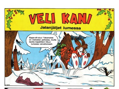 Jalanjäljet lumessa