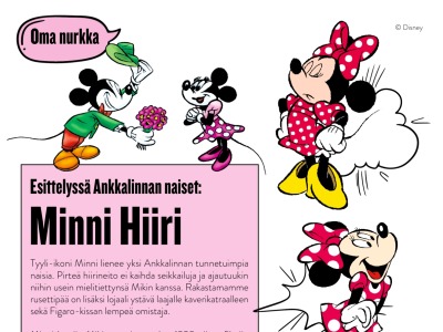 Esittelyssä Ankkalinnan naiset: Minni Hiiri