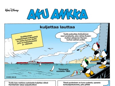kuljettaa lauttaa