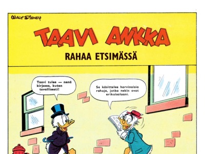 Taavi Ankka rahaa etsimässä