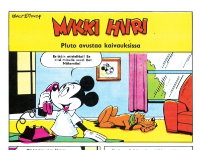 Pluto avustaa kaivauksissa