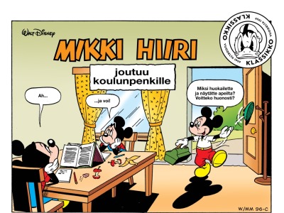 Mikki Hiiri joutuu koulunpenkille