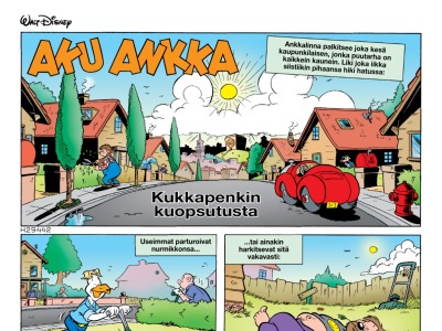 Kukkapenkin kuopsutusta