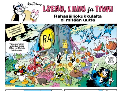 Rahasäiliökukkulalta ei mitään uutta